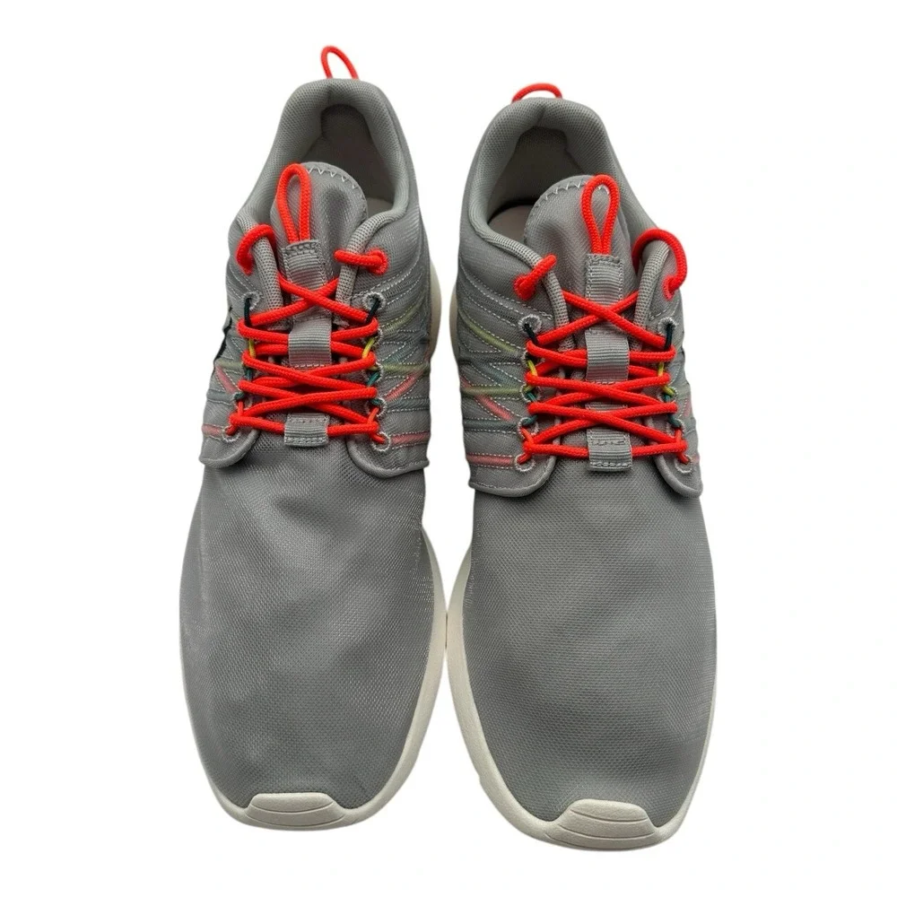Nike Rosherun Dynamic Flywire QS Running‎ Shoes Mens 9 Grey Crimson 580579-061